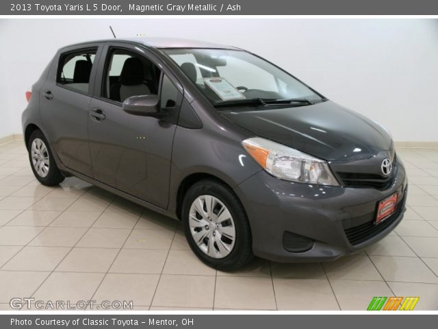 2013 Toyota Yaris L 5 Door in Magnetic Gray Metallic