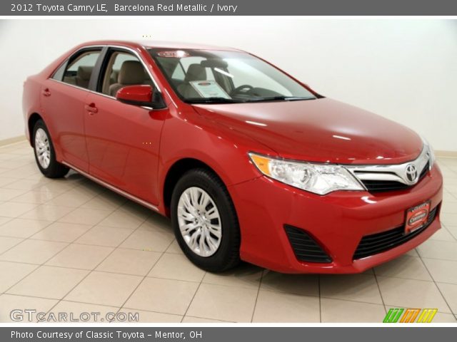 2012 Toyota Camry LE in Barcelona Red Metallic