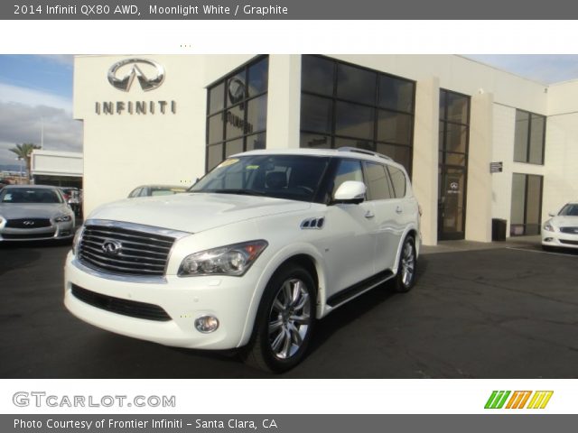 2014 Infiniti QX80 AWD in Moonlight White