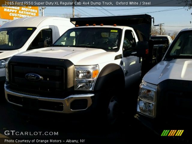2015 Ford F550 Super Duty XL Regular Cab 4x4 Dump Truck in Oxford White
