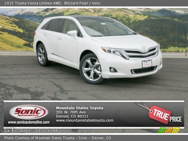 2015 Toyota Venza Limited AWD in Blizzard Pearl