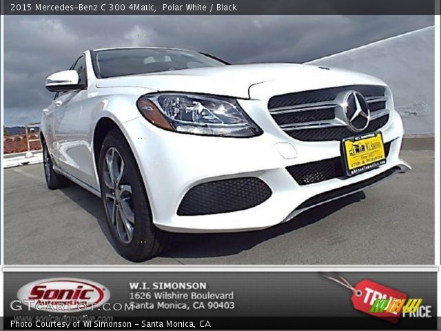 2015 Mercedes-Benz C 300 4Matic in Polar White
