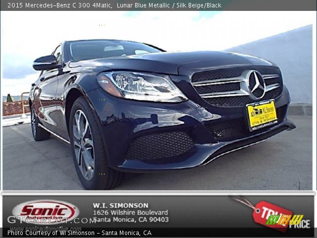 2015 Mercedes-Benz C 300 4Matic in Lunar Blue Metallic