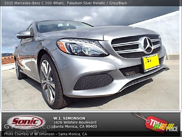 2015 Mercedes-Benz C 300 4Matic in Paladium Silver Metallic