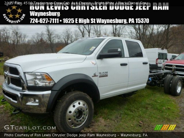 2015 Ram 4500 Tradesman Crew Cab 4x4 Chassis in Bright White