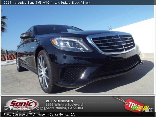 2015 Mercedes-Benz S 63 AMG 4Matic Sedan in Black