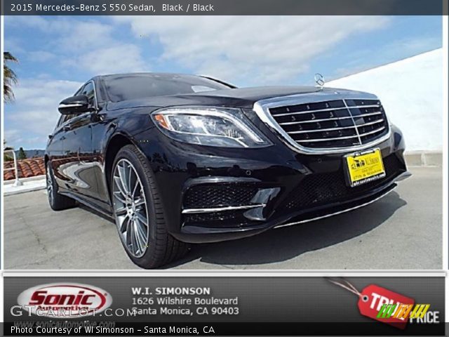 2015 Mercedes-Benz S 550 Sedan in Black