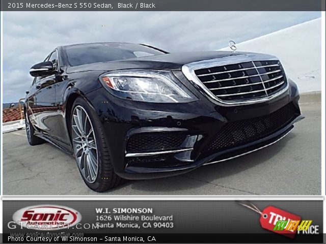 2015 Mercedes-Benz S 550 Sedan in Black