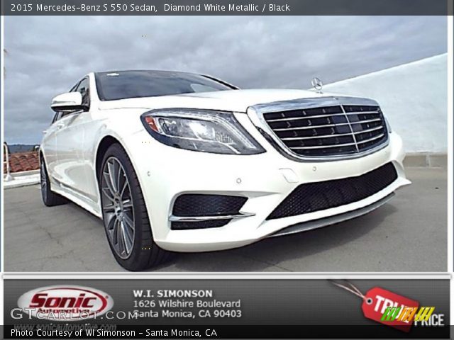 2015 Mercedes-Benz S 550 Sedan in Diamond White Metallic