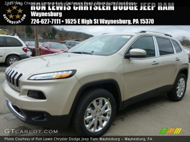 2015 Jeep Cherokee Limited 4x4 in Cashmere Pearl