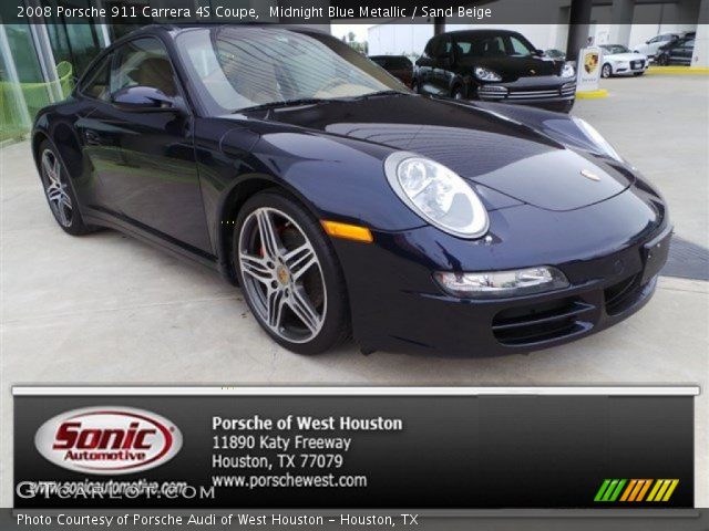 2008 Porsche 911 Carrera 4S Coupe in Midnight Blue Metallic