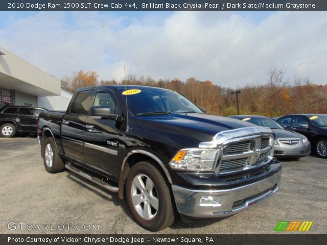 2010 Dodge Ram 1500 SLT Crew Cab 4x4 in Brilliant Black Crystal Pearl