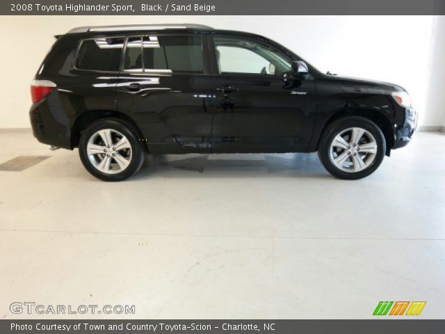 2008 Toyota Highlander Sport in Black