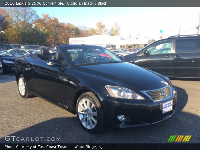 2010 Lexus IS 250C Convertible in Obsidian Black