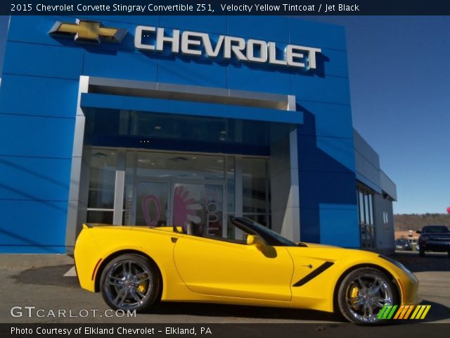2015 Chevrolet Corvette Stingray Convertible Z51 in Velocity Yellow Tintcoat