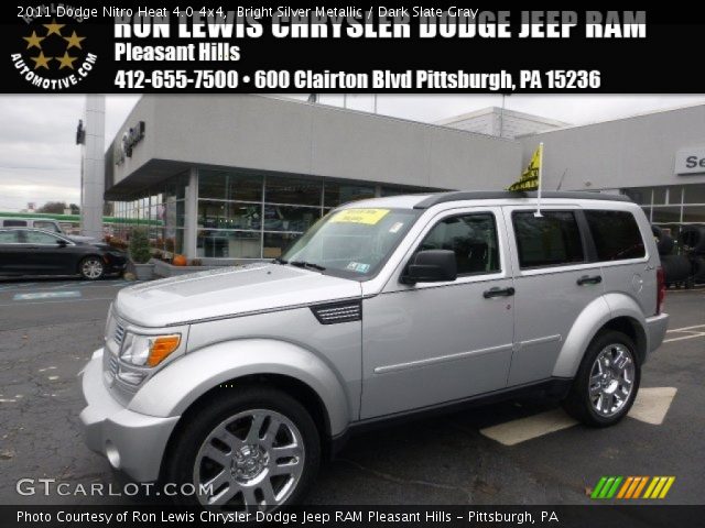 2011 Dodge Nitro Heat 4.0 4x4 in Bright Silver Metallic