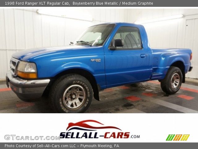 1998 Ford Ranger XLT Regular Cab in Boysenberry Blue Metallic