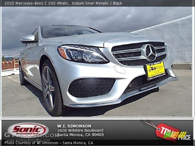 2015 Mercedes-Benz C 300 4Matic in Iridium Silver Metallic