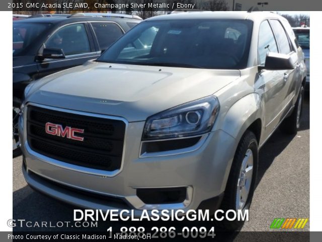 2015 GMC Acadia SLE AWD in Champagne Silver Metallic