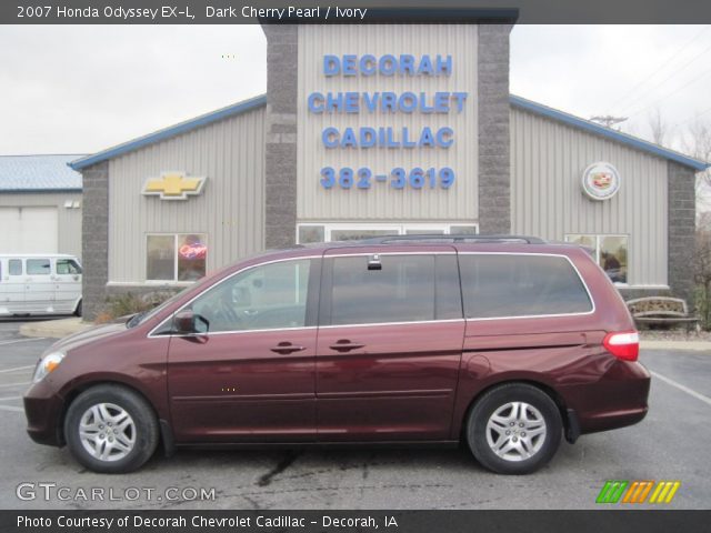 2007 Honda Odyssey EX-L in Dark Cherry Pearl