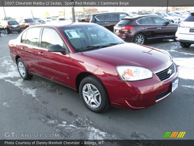 2007 Chevrolet Malibu LS Sedan in Sport Red Metallic