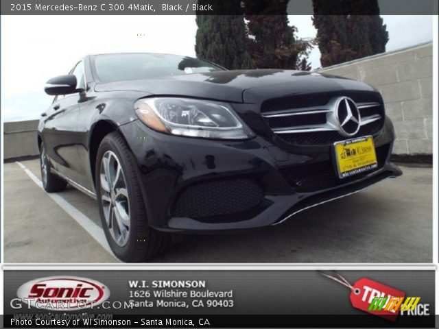 2015 Mercedes-Benz C 300 4Matic in Black