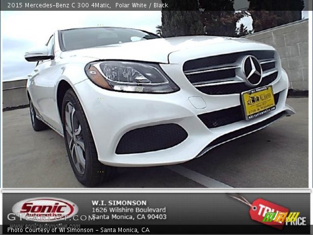 2015 Mercedes-Benz C 300 4Matic in Polar White