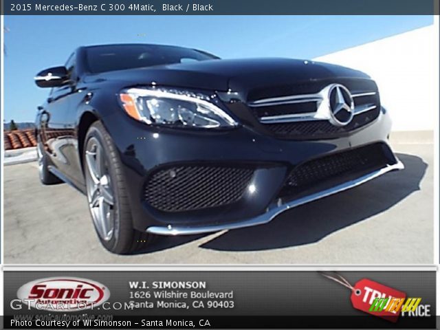 2015 Mercedes-Benz C 300 4Matic in Black
