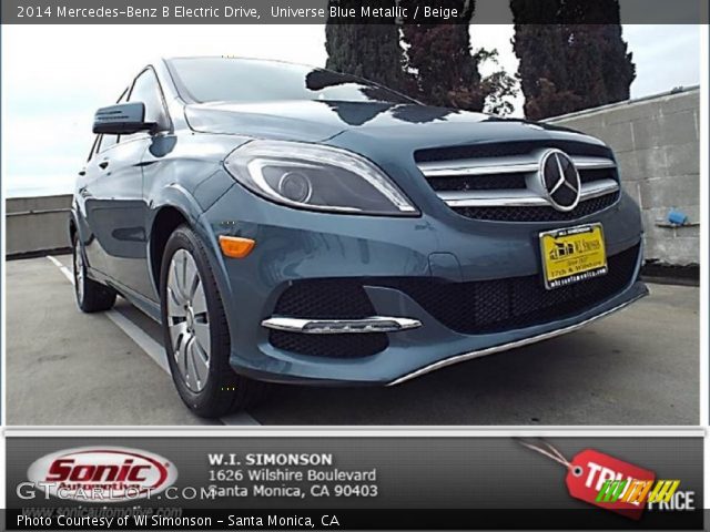 2014 Mercedes-Benz B Electric Drive in Universe Blue Metallic