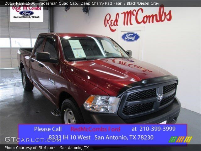 2013 Ram 1500 Tradesman Quad Cab in Deep Cherry Red Pearl