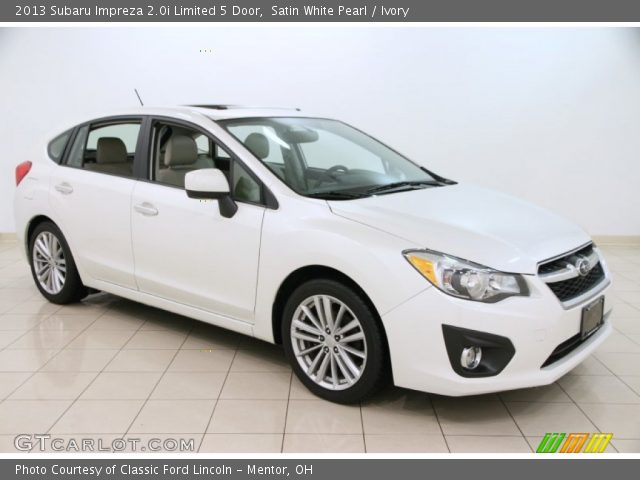 2013 Subaru Impreza 2.0i Limited 5 Door in Satin White Pearl