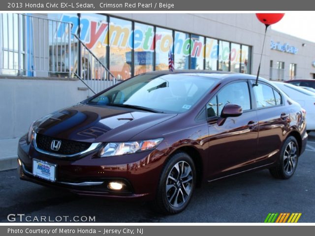 2013 Honda Civic EX-L Sedan in Crimson Red Pearl