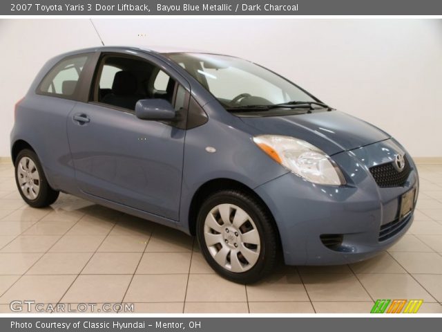 2007 Toyota Yaris 3 Door Liftback in Bayou Blue Metallic