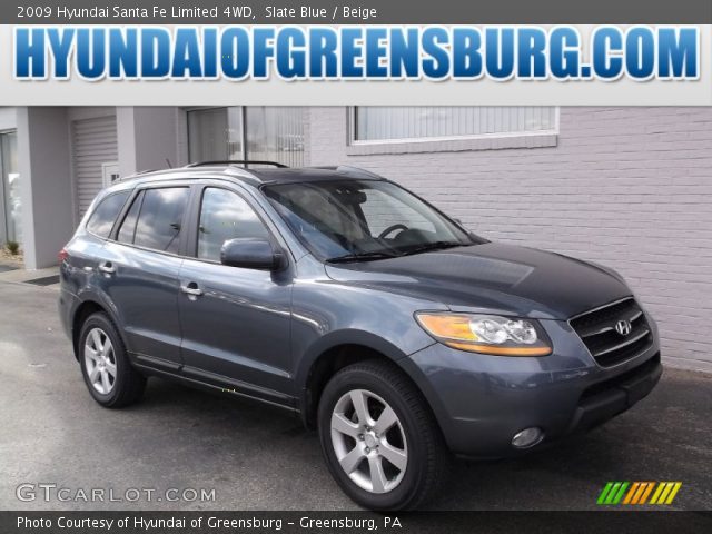 2009 Hyundai Santa Fe Limited 4WD in Slate Blue