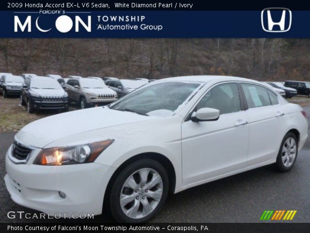 2009 Honda Accord EX-L V6 Sedan in White Diamond Pearl