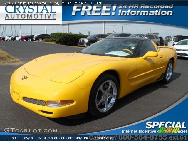 2002 Chevrolet Corvette Coupe in Millenium Yellow