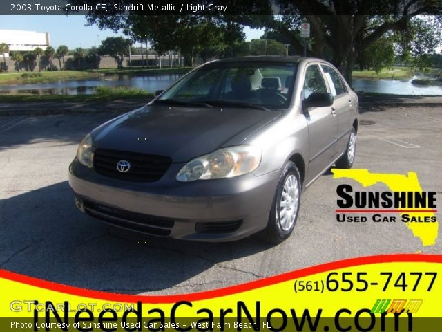 2003 Toyota Corolla CE in Sandrift Metallic