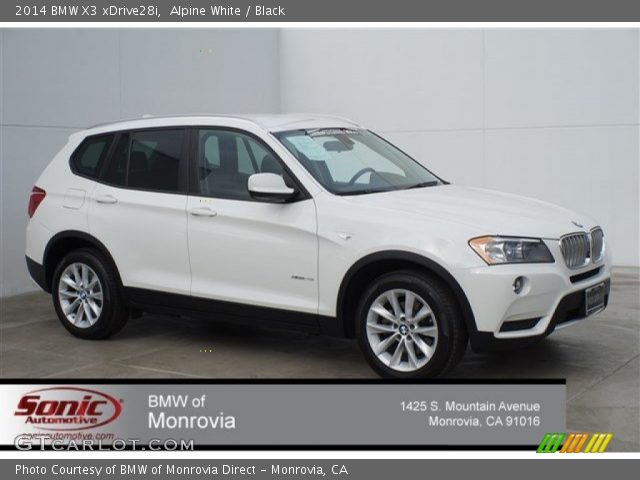 2014 BMW X3 xDrive28i in Alpine White