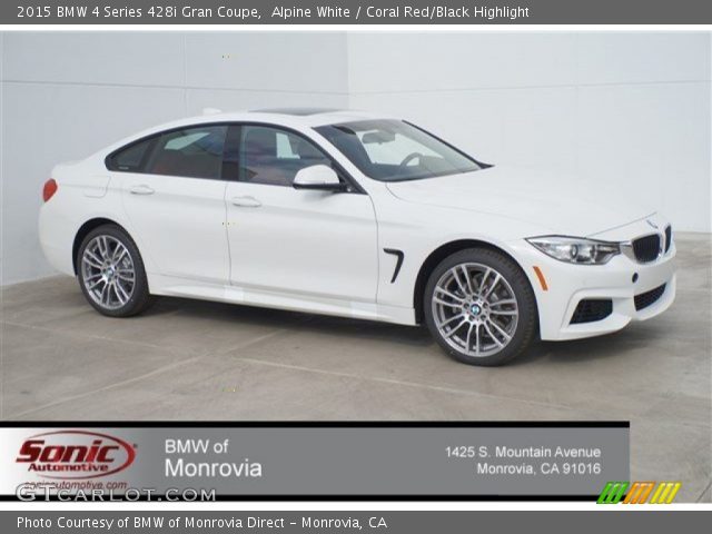 2015 BMW 4 Series 428i Gran Coupe in Alpine White