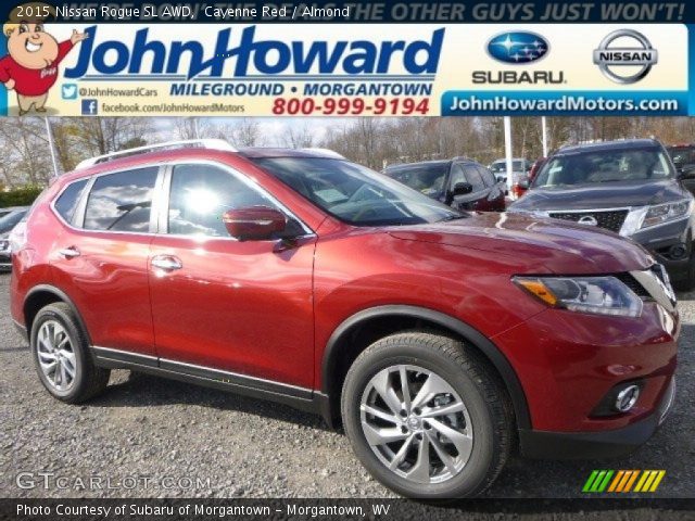 2015 Nissan Rogue SL AWD in Cayenne Red