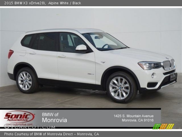 2015 BMW X3 xDrive28i in Alpine White