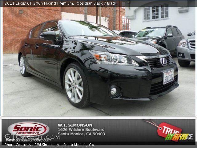 2011 Lexus CT 200h Hybrid Premium in Obsidian Black