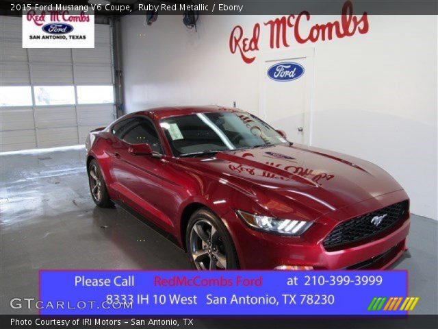 2015 Ford Mustang V6 Coupe in Ruby Red Metallic