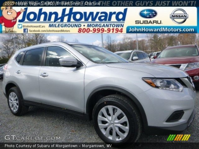 2015 Nissan Rogue S AWD in Brilliant Silver