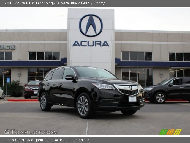 2015 Acura MDX Technology in Crystal Black Pearl