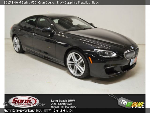 2015 BMW 6 Series 650i Gran Coupe in Black Sapphire Metallic