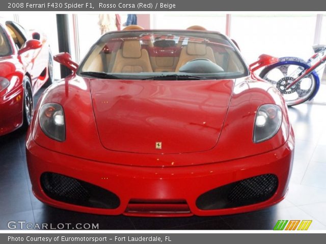 2008 Ferrari F430 Spider F1 in Rosso Corsa (Red)