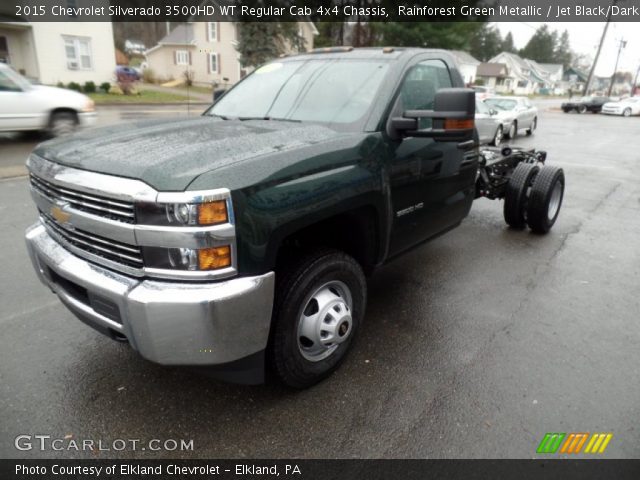 2015 Chevrolet Silverado 3500HD WT Regular Cab 4x4 Chassis in Rainforest Green Metallic