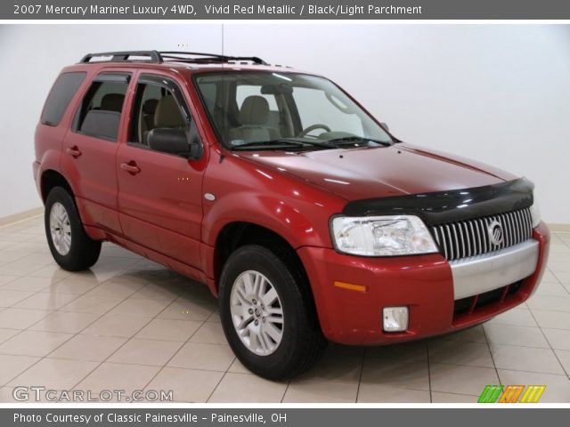 2007 Mercury Mariner Luxury 4WD in Vivid Red Metallic