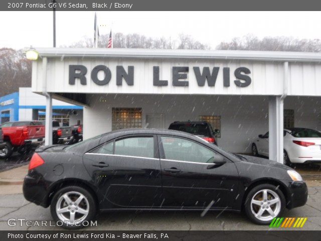 2007 Pontiac G6 V6 Sedan in Black